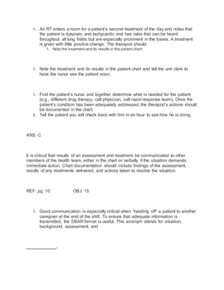 Test bank for wilkins clinical assessment in respiratory care 7th ...