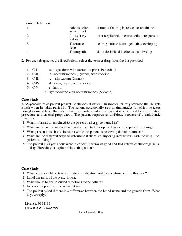 Test bank oral pharmacology for the dental hygienist 2nd edition mea