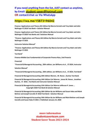 Test Banks and Solutions manual 2023-2024 Part5.ppt