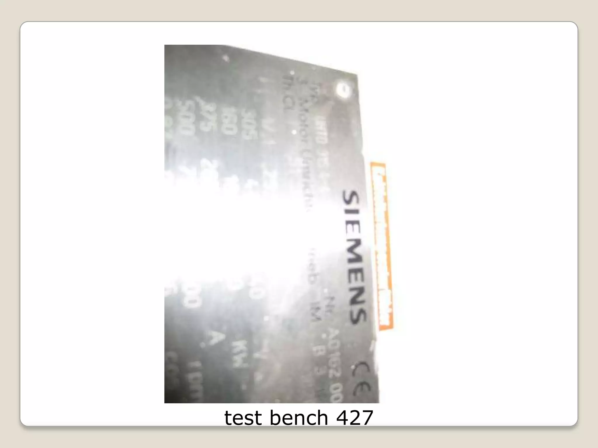 test bench 427