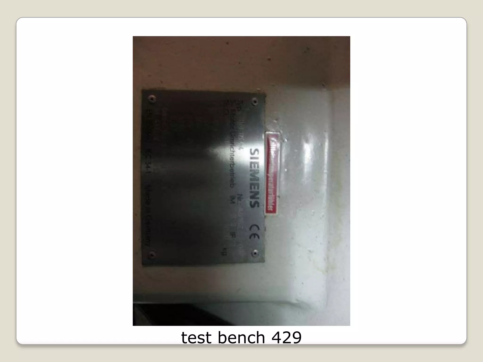 test bench 429