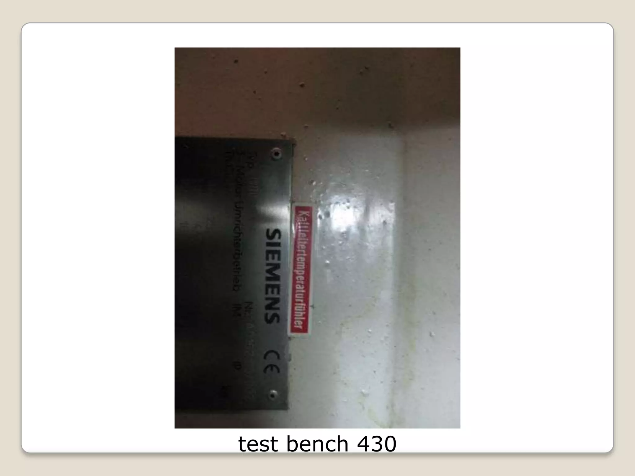 test bench 430