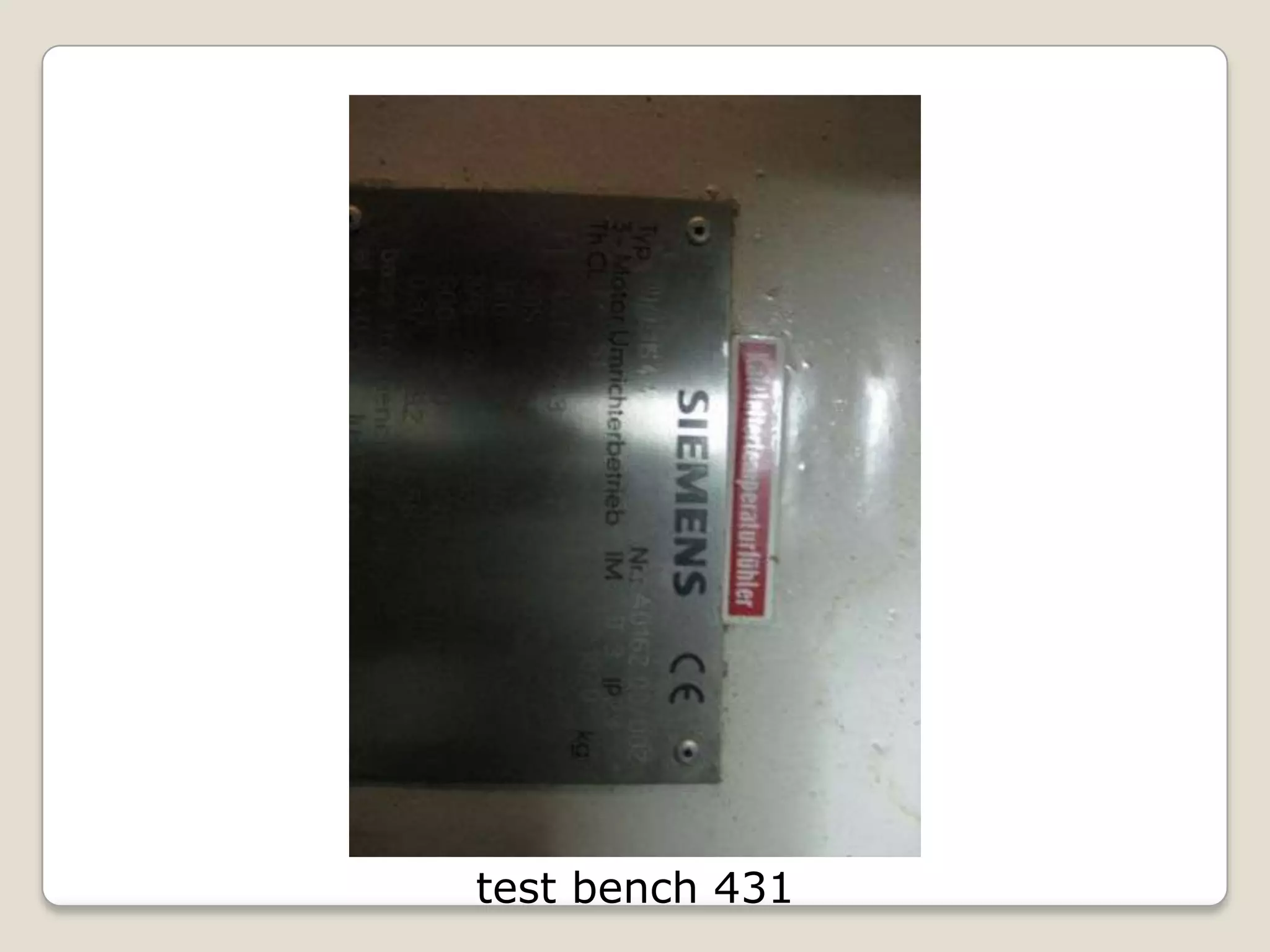 test bench 431