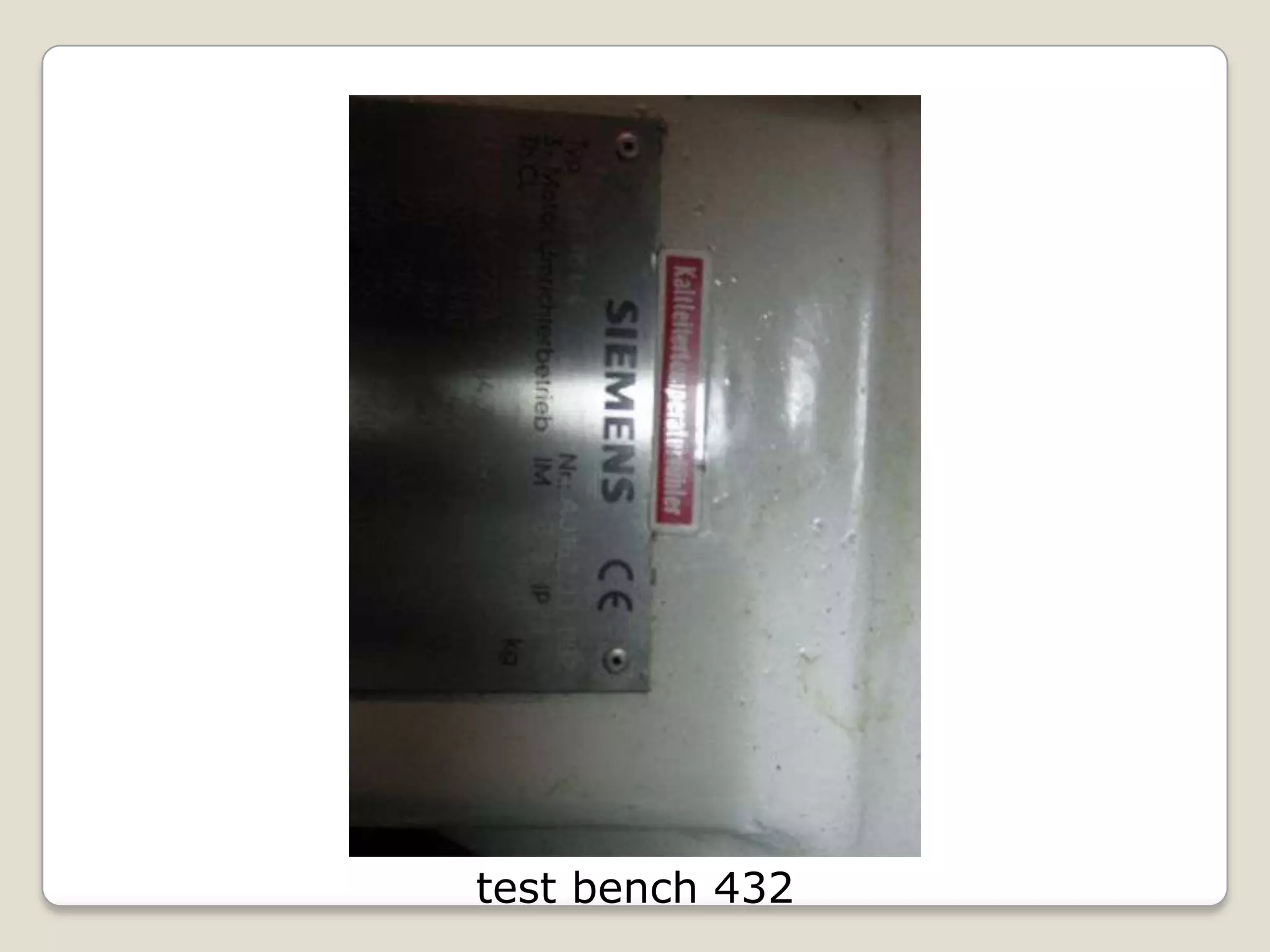 test bench 432