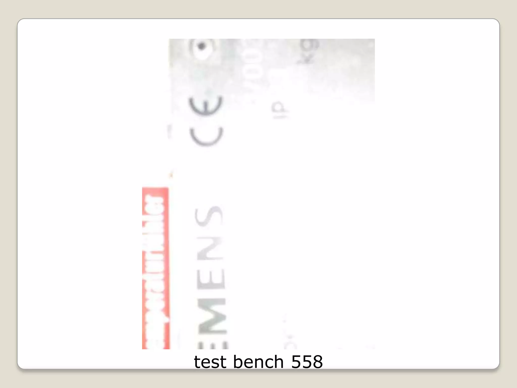test bench 558