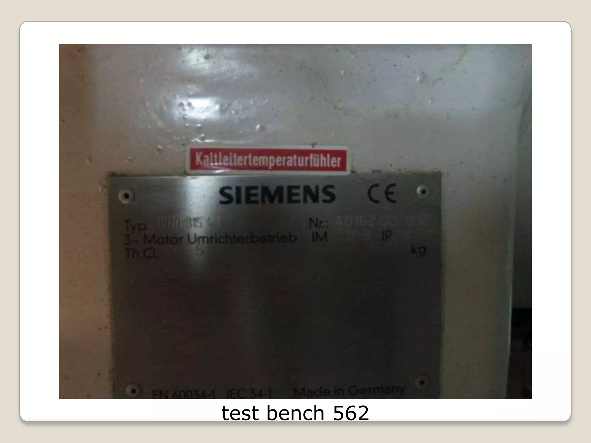 test bench 562