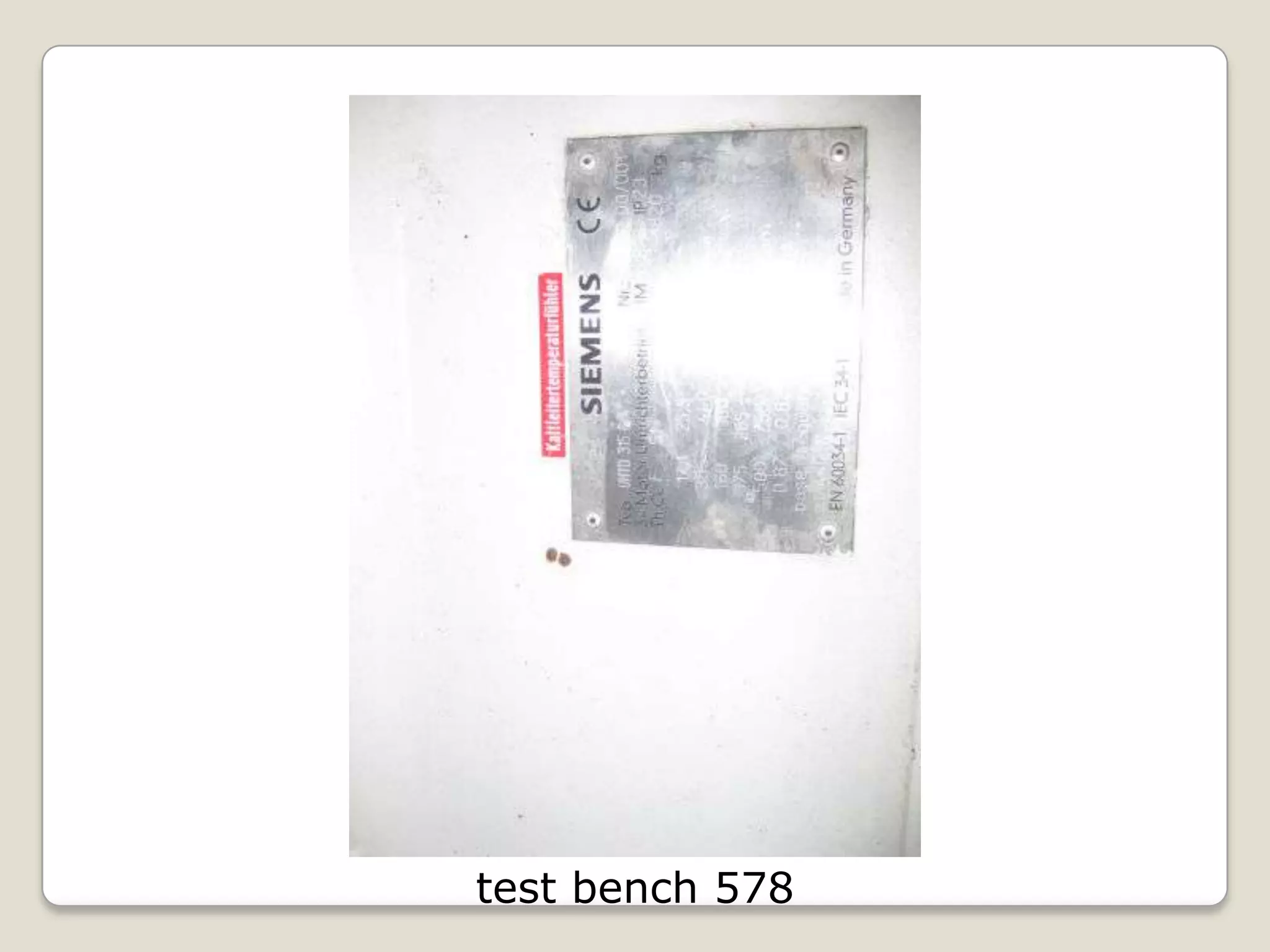 test bench 578