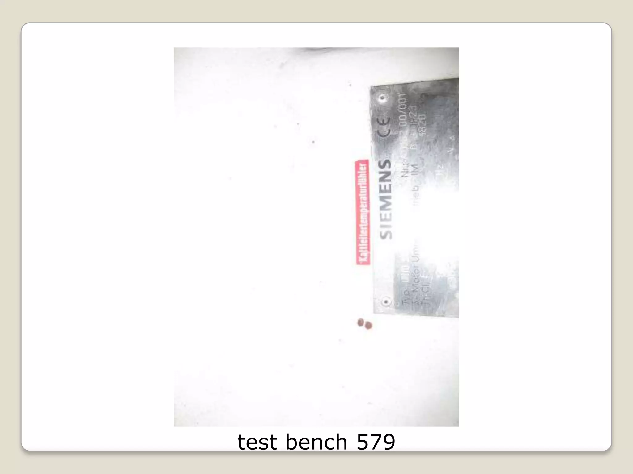 test bench 579