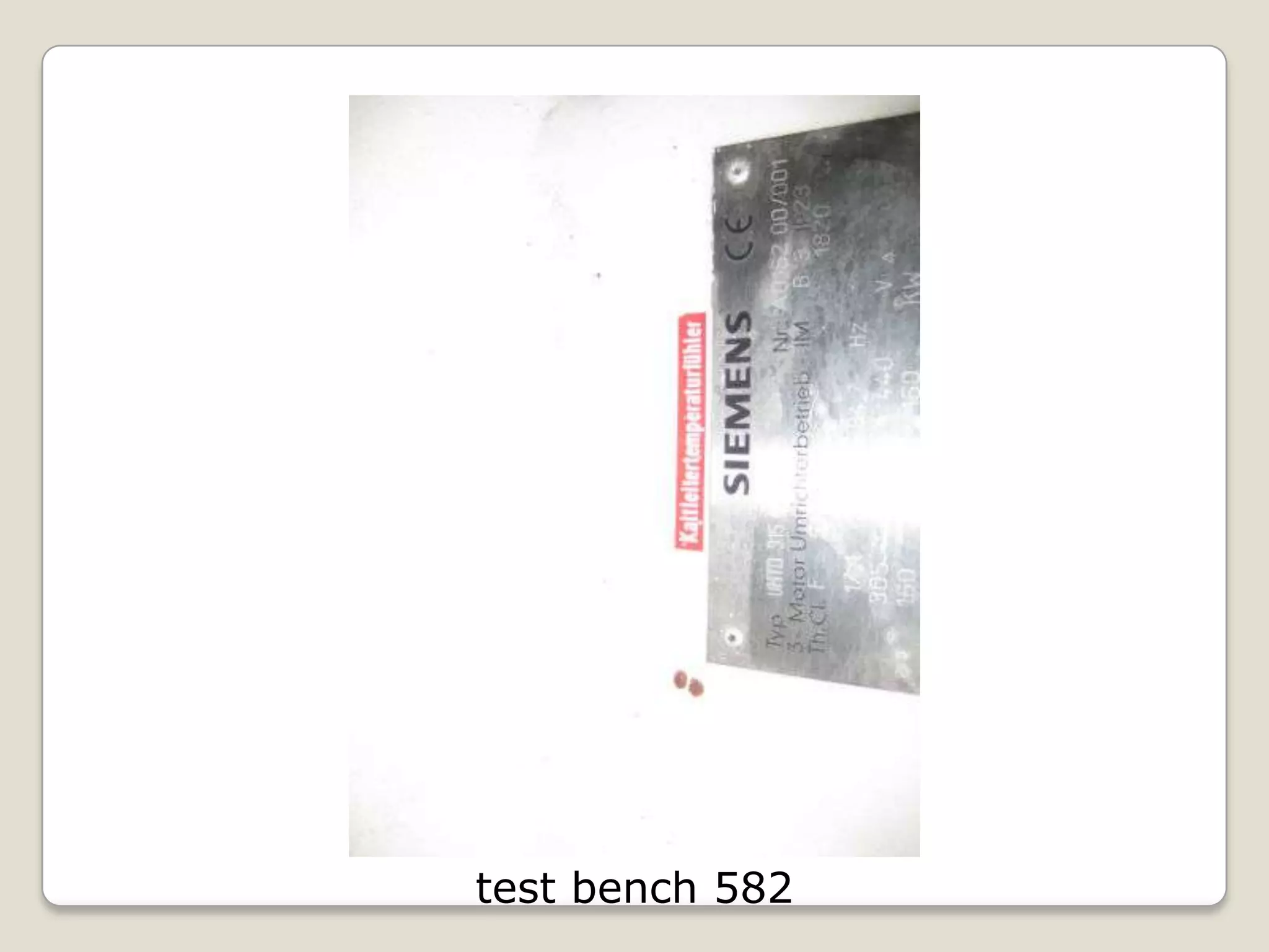 test bench 582