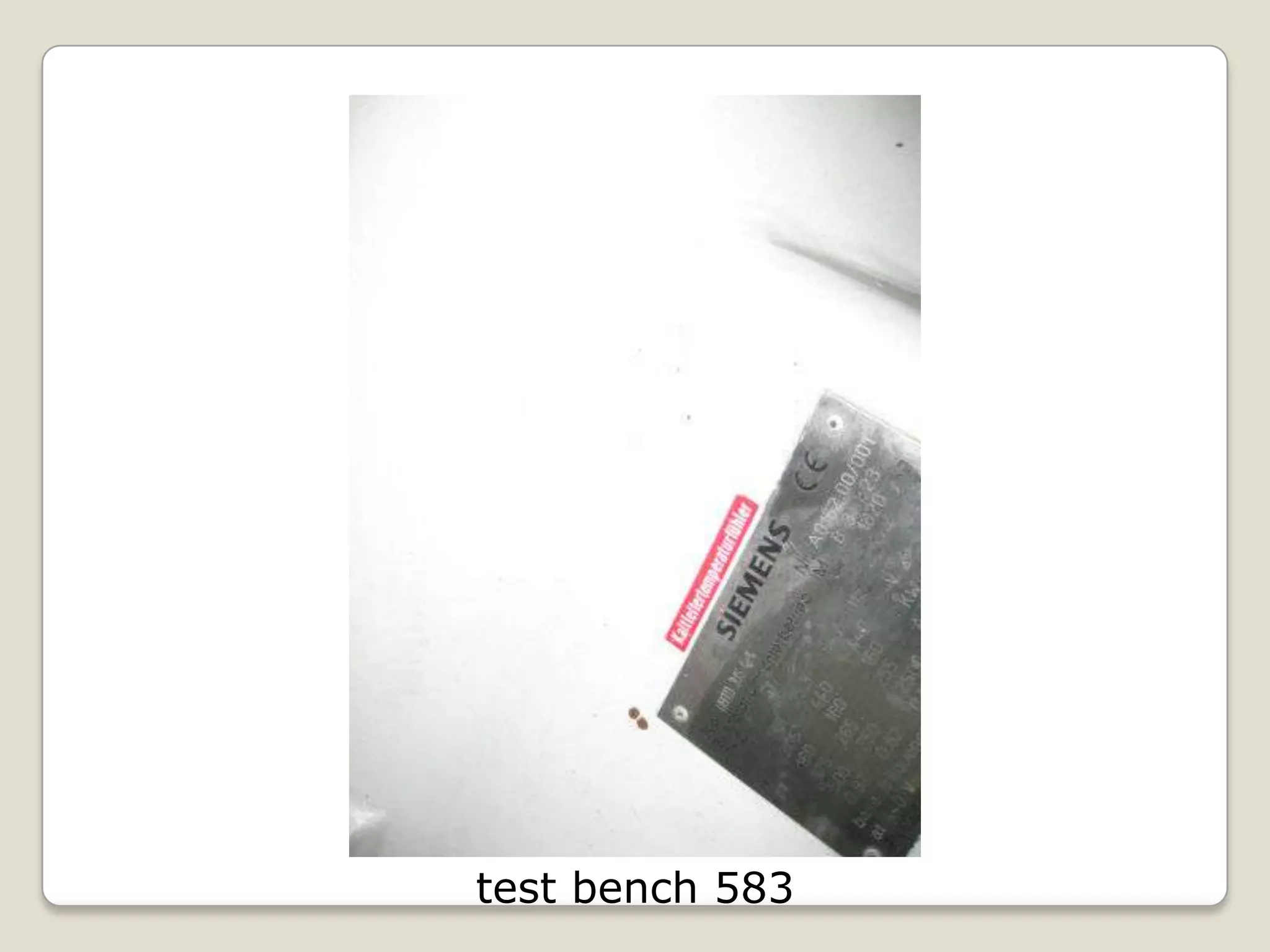 test bench 583