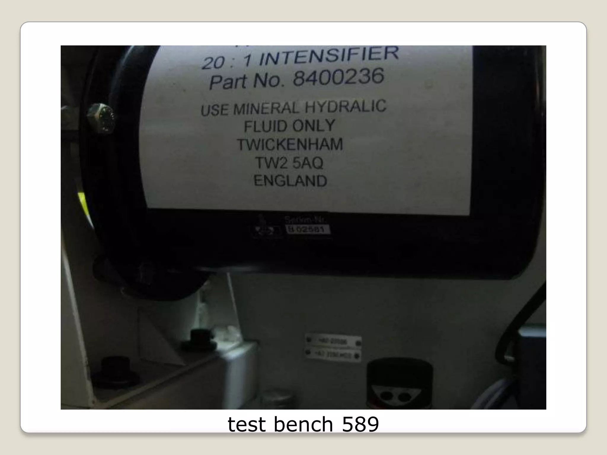test bench 589