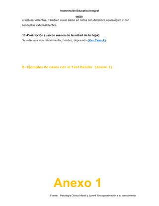 Test bender sustento practico