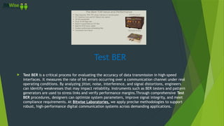 Advanced Bit Error Rate (BER) Testing for High-Speed Digital Systems by ...
