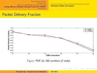 Energy Efficient Multipath Routing Protocol For MANET | PPT