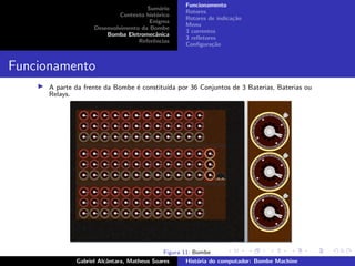 Bombe Machine Menu História do computador: Bombe Machine | PDF