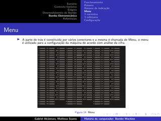 Bombe Machine Menu História do computador: Bombe Machine | PDF