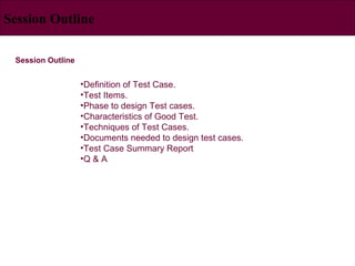 Test case design | PPT