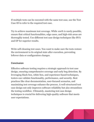 Test Case Design Techniques in Software Testing_ Elements, Types, and ...