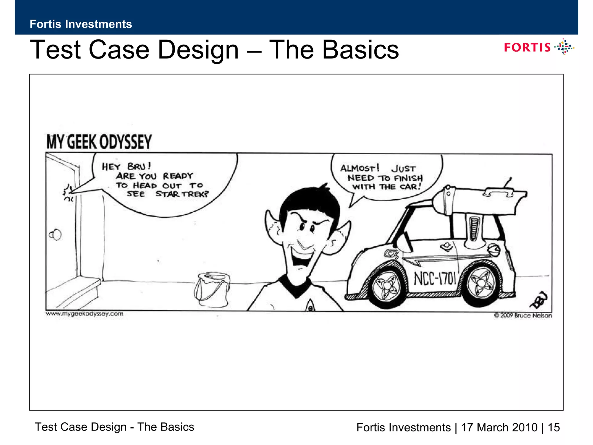 Test Case Design – The Basics 
