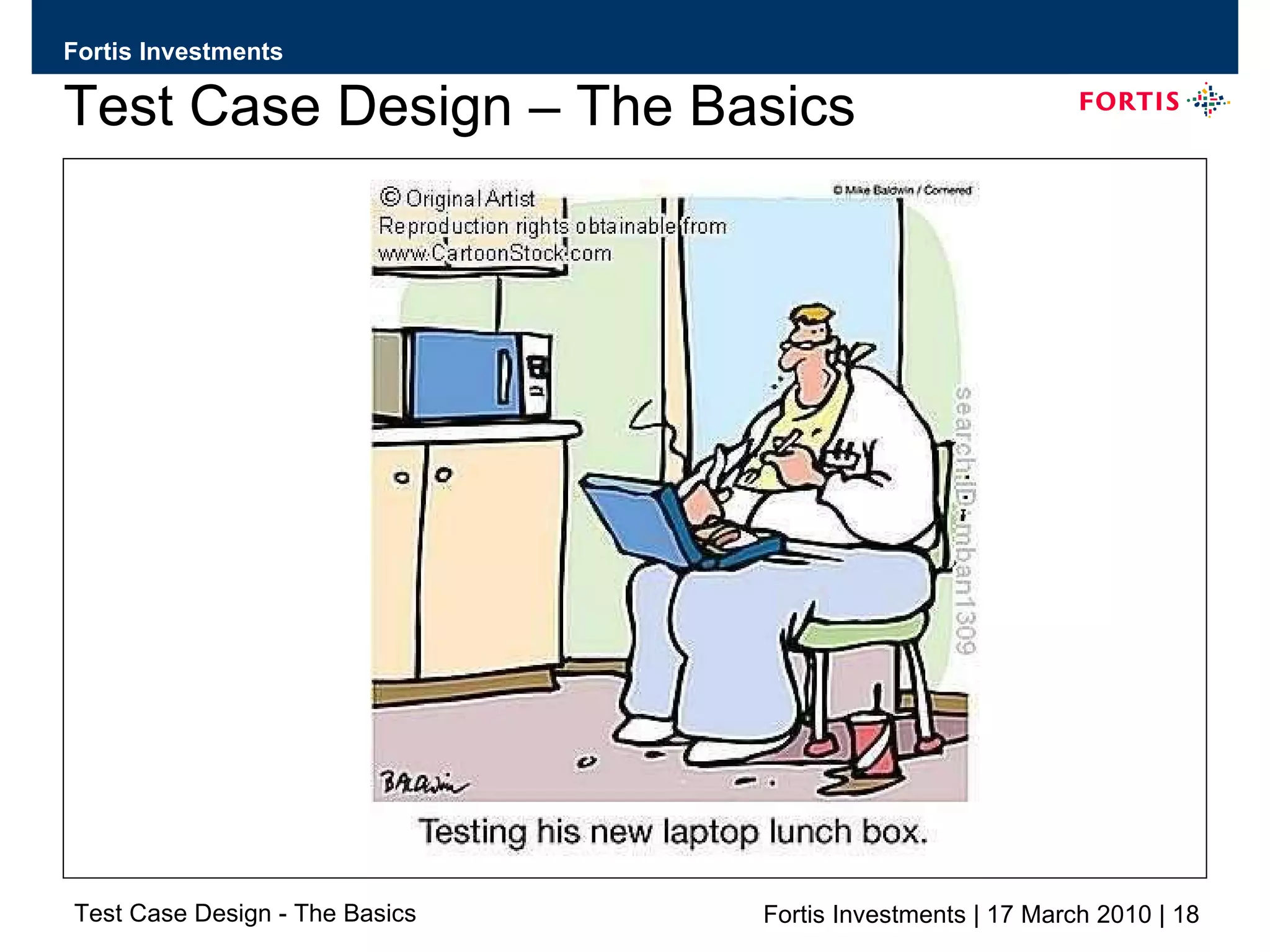 Test Case Design – The Basics 