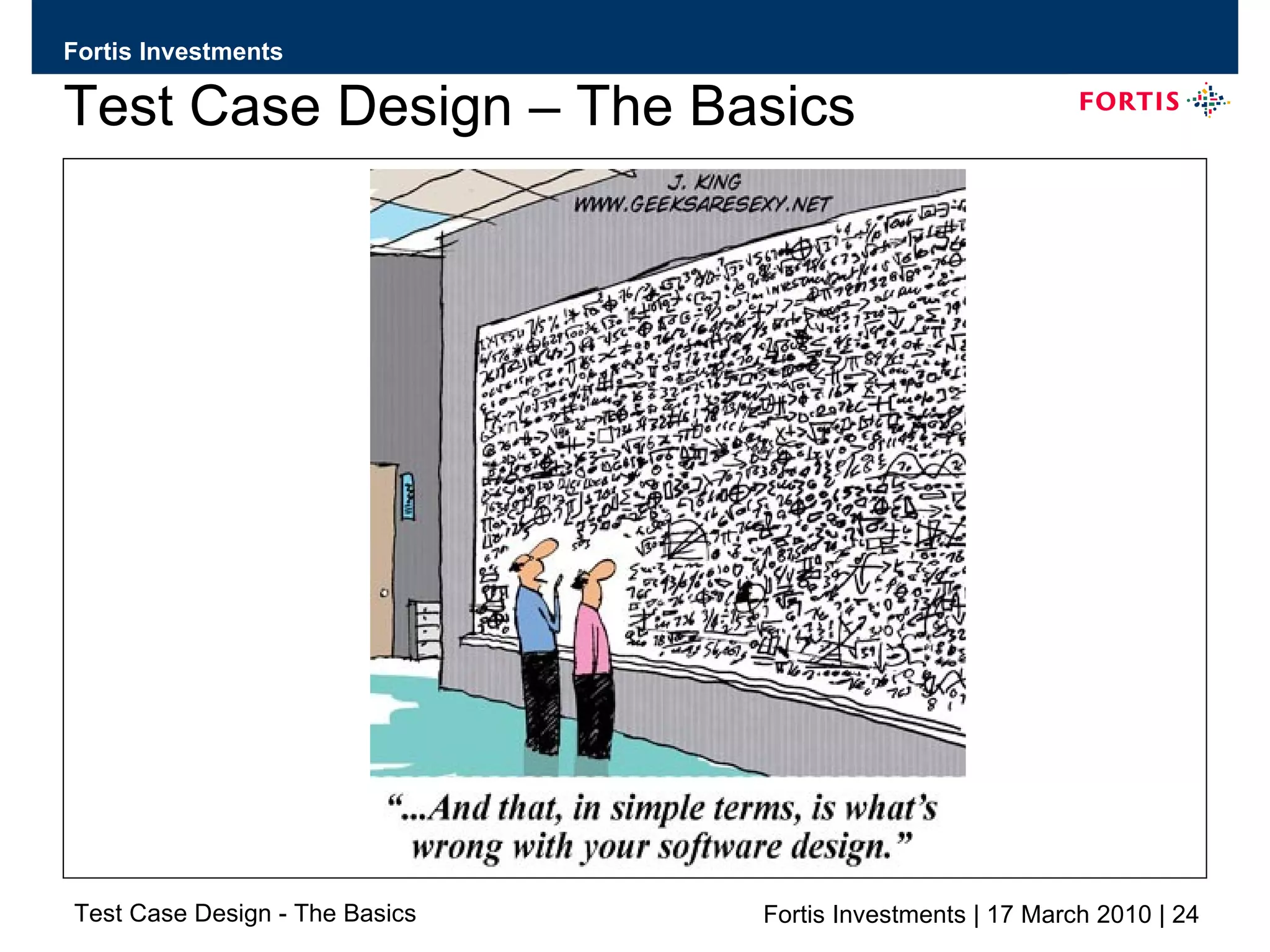 Test Case Design – The Basics 
