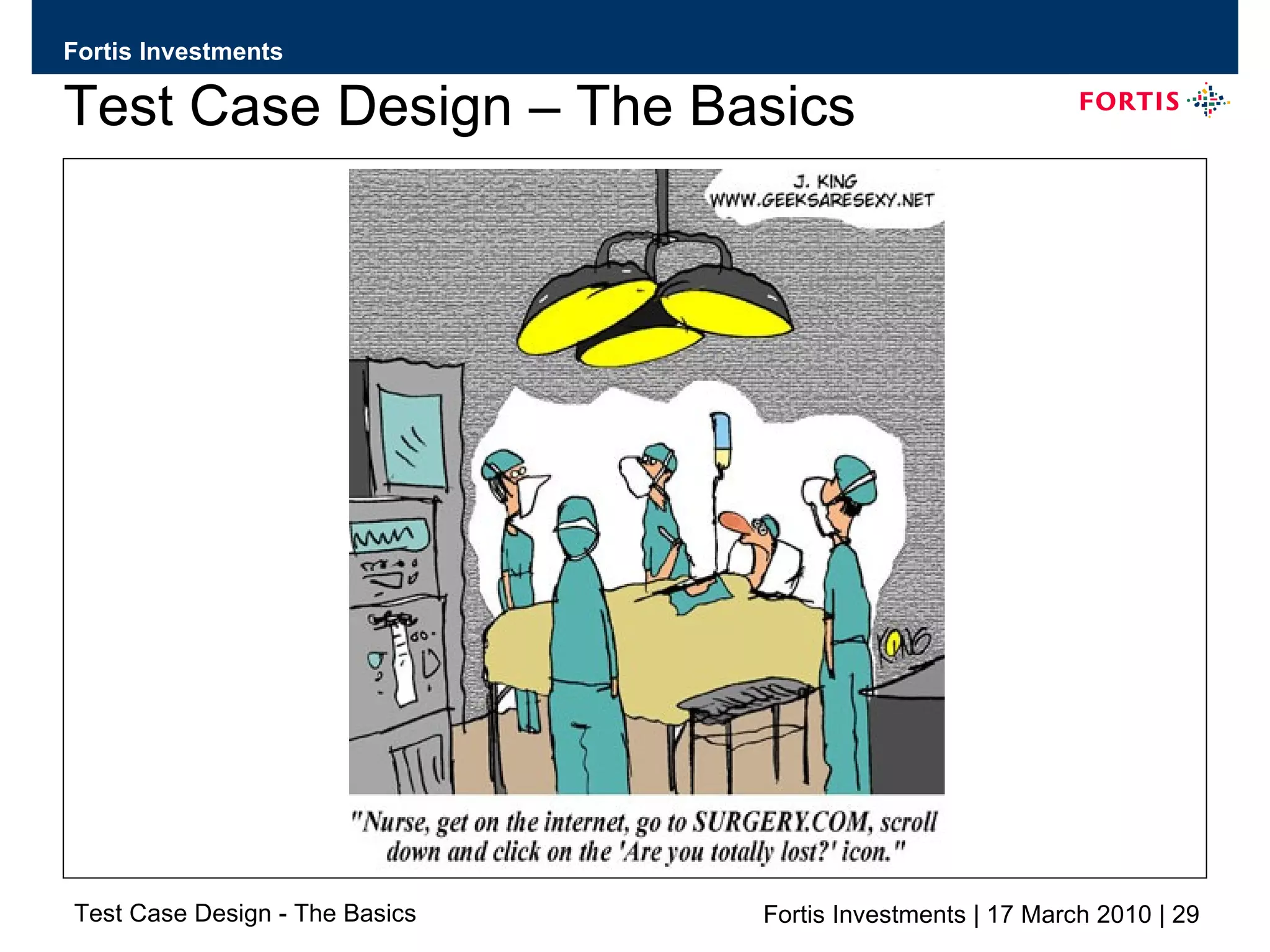 Test Case Design – The Basics 