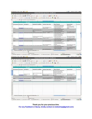 Thank you for your precious time.
For any Feedback or Query, kindly contact on (lokeshapj@gmail.com)
 