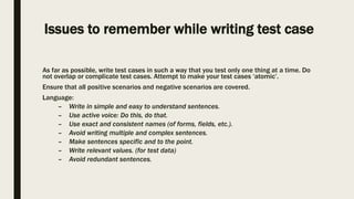 Test case writing | PPT