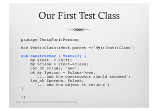 A Whirlwind Tour of Test::Class