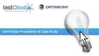 Joint Value Proposition & Case Study

 