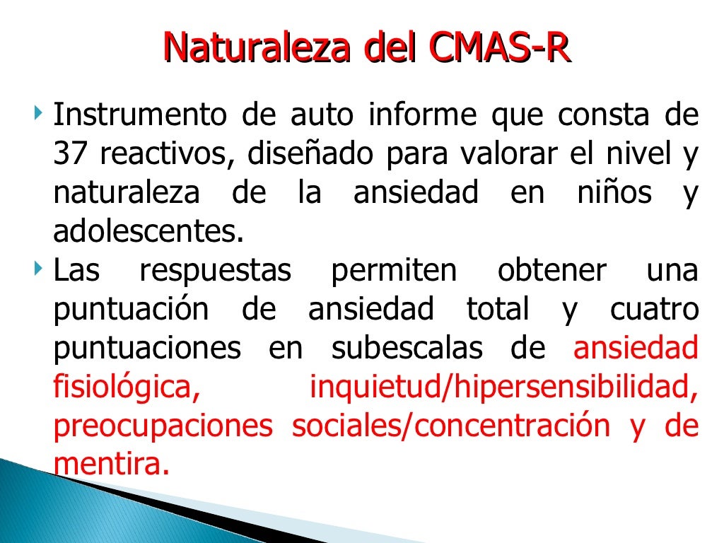 Test cmas r