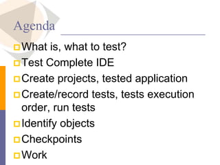 Test Complete | PPT
