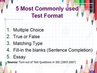 Test Construct Test construction | PPT