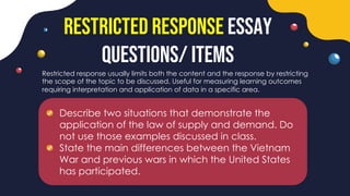 Restricted Response Essay Science Example Test Construction-Report.pdf