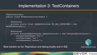Configuration Testing with Docker & TestContainers | PPT