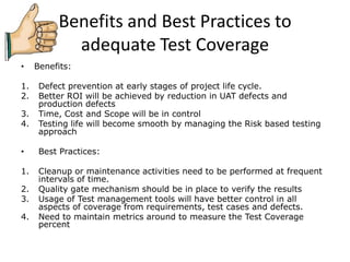 Effective test coverage Techniques | PPTX