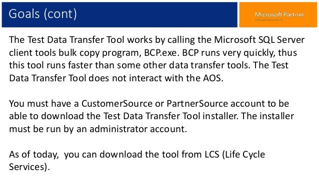 tool data test Tool Transfer Test Data