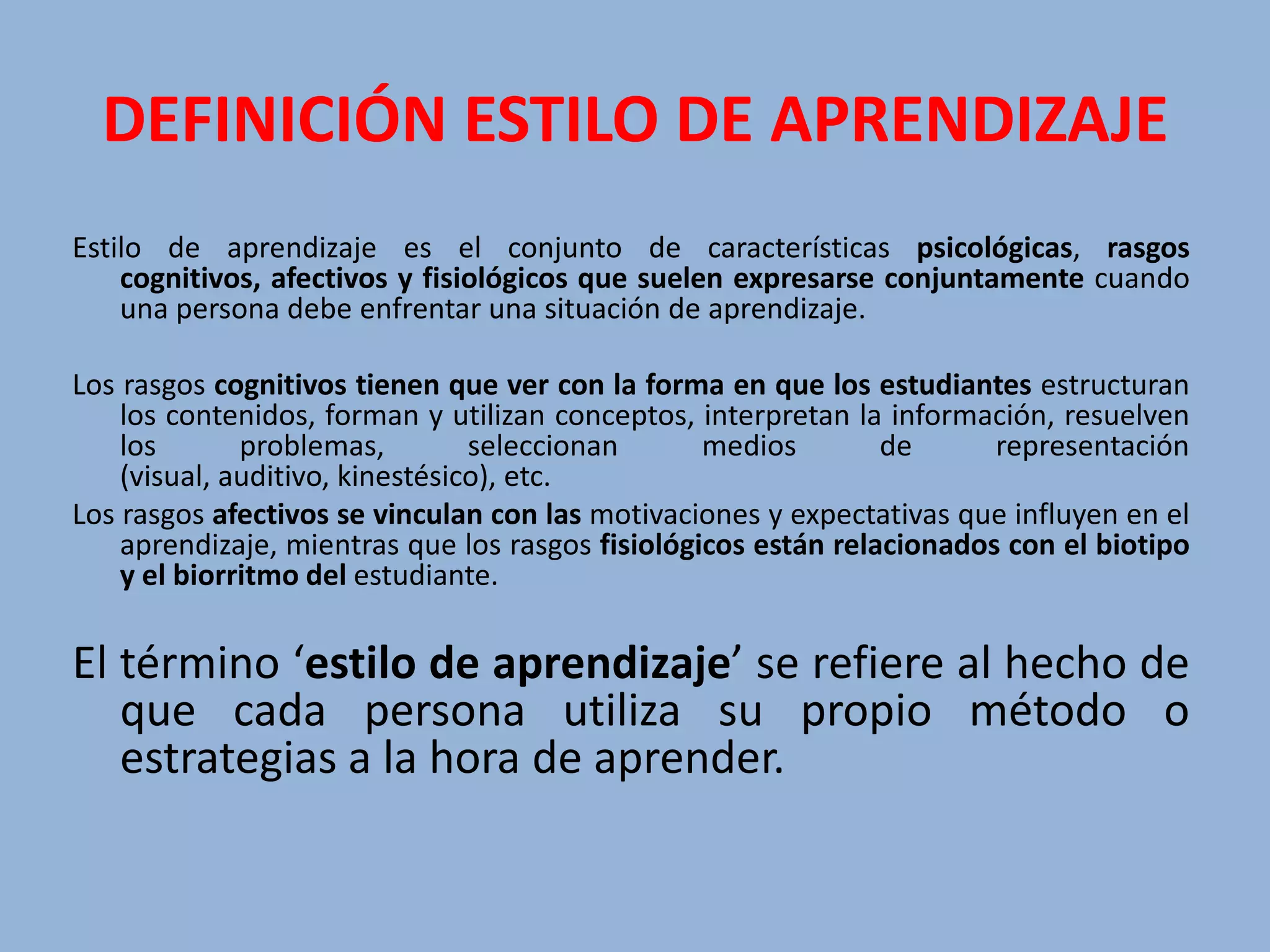 Test de Estilos de Aprendizaje de Alonso y Honey (Activo, Teórico ...