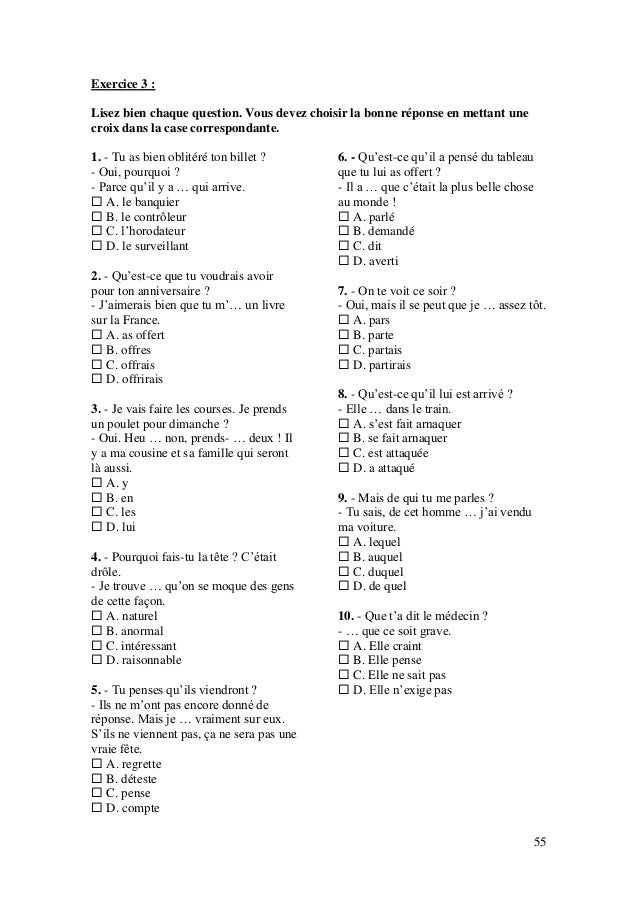 Test de français international