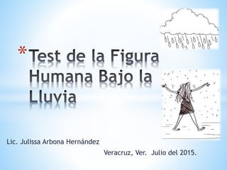 Lic. Julissa Arbona Hernández
Veracruz, Ver. Julio del 2015.
*
 