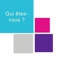 Qui êtesvous ?
Template

 