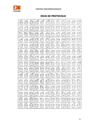 CENTRO PSICOPEDAGÓGICO
21
HOJA DE PROTOCOLO
 