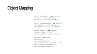 Object Mapping
 