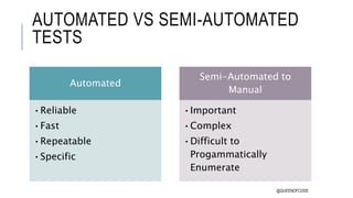 Test Design for Fully Automated Build Architectures | PPTX