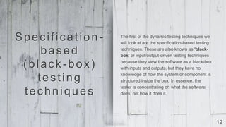 Test design techniques | PPTX
