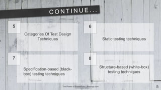 Test design techniques | PPTX