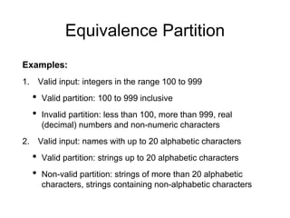 Software Testing - Test Design Techniques | PPT