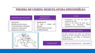 TEST DE VALORACION PARA CODO ASPECTOS IMPORTANTES | PPTX