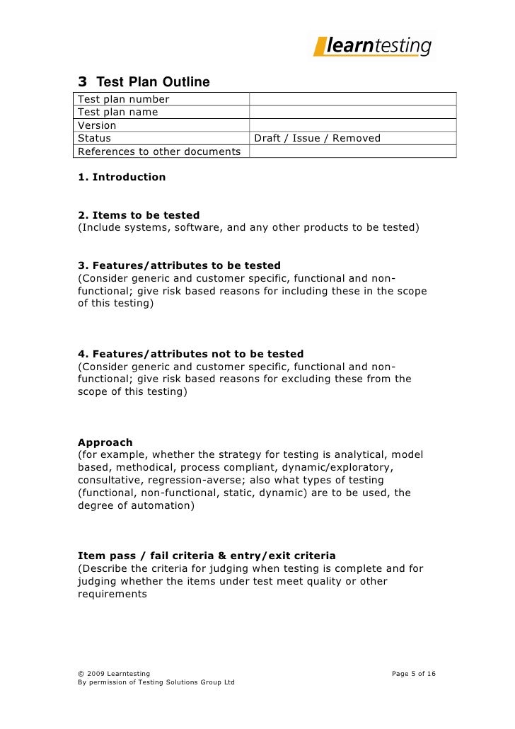ieee 829 test strategy template test documentation based on ieee829 155261 ieee 829 test strategy template test documentation based on ieee829 155261