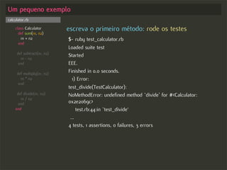 Test-driven Development no Rails - Começando com o pé direito
